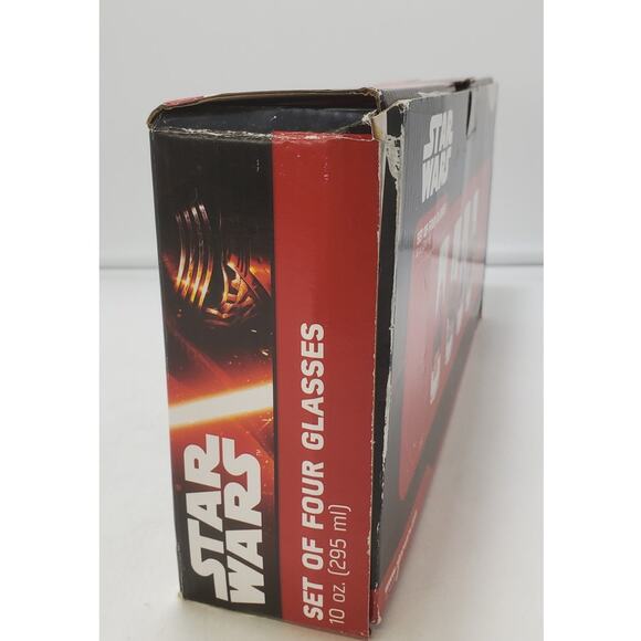 Star Wars Force Awakens Set of 4 10oz Glasses Vandor IOB - Picture 5 of 7
